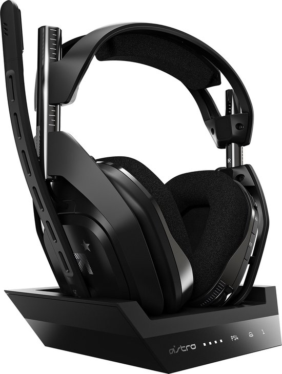 Logitech G ASTRO A50 - Draadloze Gaming Headset - Geschikt voor PS4 - Zilver