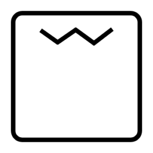 Kleine grillstand symbool oven