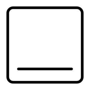 Onderwarmte symbool oven