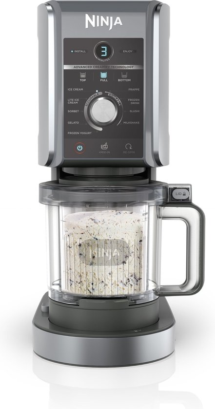 Ninja Creami Deluxe - 10-in-1 IJsmachine - Ice Cream Maker voor Roomijs, Milkshake, Slushi, Smoothie Bowl en meer - Foodi - NC501EU
