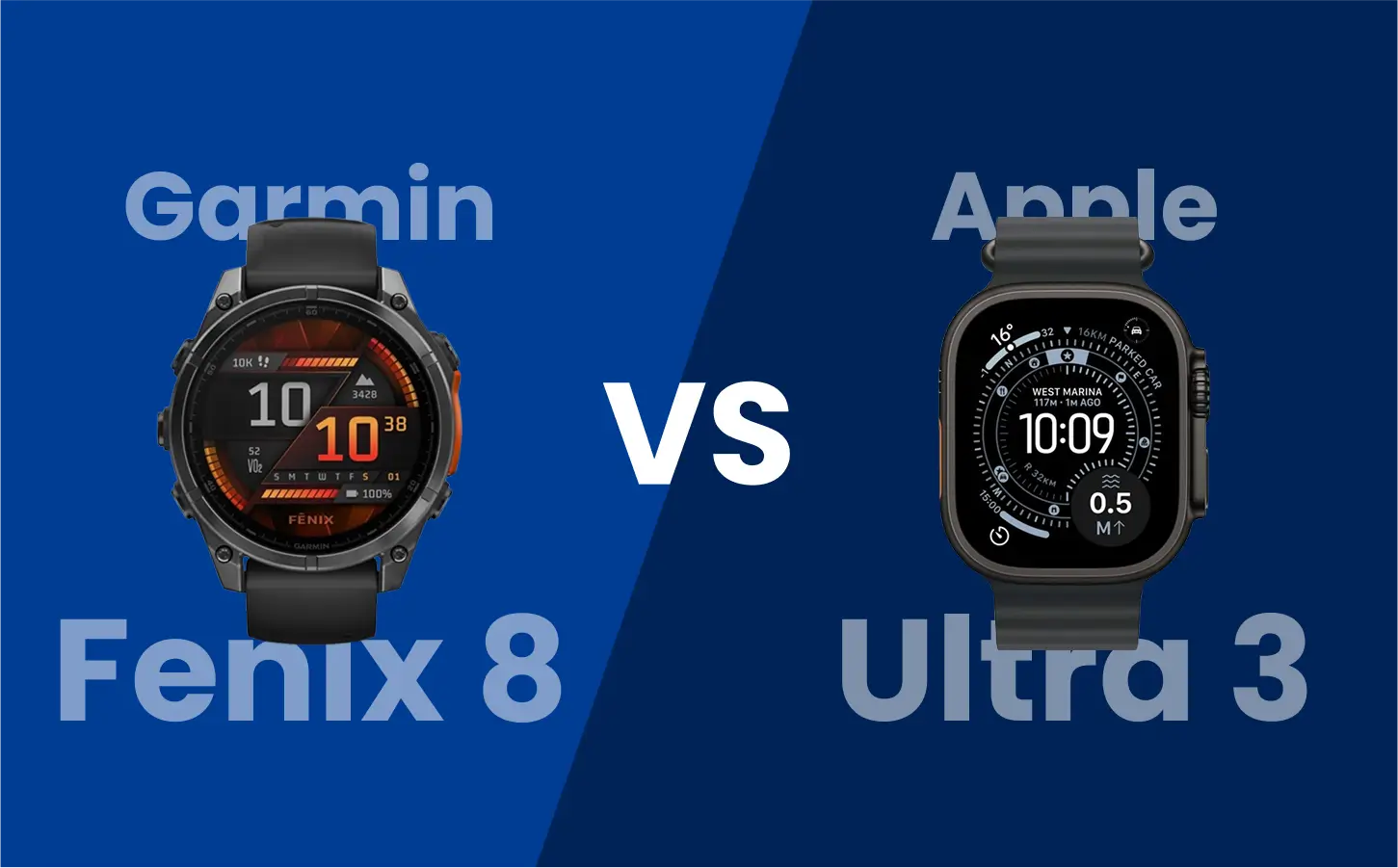 Garmin Fenix 8 vs Apple Watch Ultra 3