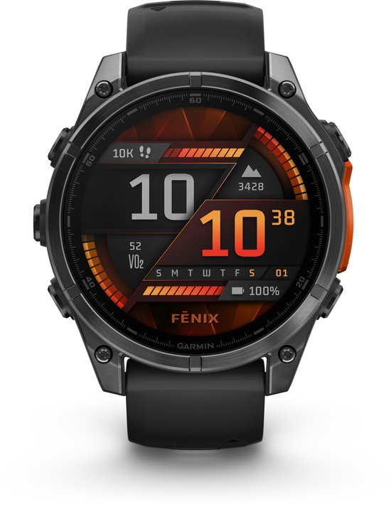Garmin Fenix 8 47mm Zwart/Zwart